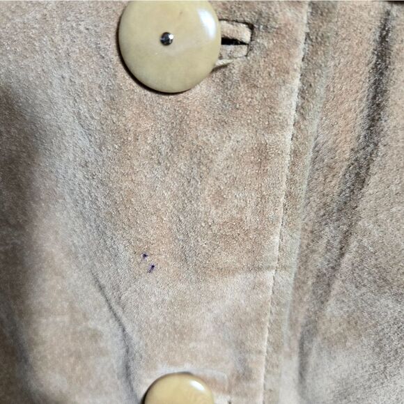 Liz Claiborne Tan Suede Lined Shirt Jacket - Picture 7 of 13